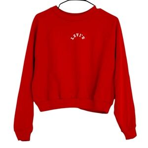 Levi’s Crewneck Sweatshirt Red Orange Size Medium